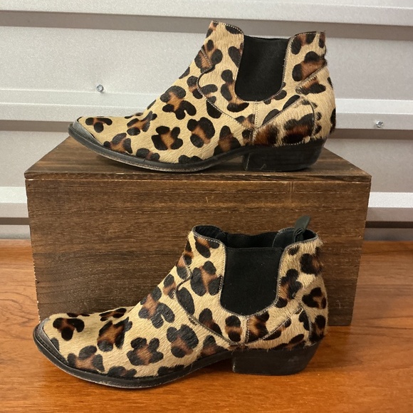 Zadig Voltaire Women Animal Leopard Cheetah Fur Print Chelsea Boot Size 40EU 9US - Picture 5 of 10